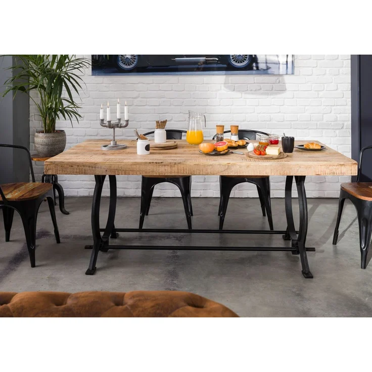 Esstisch Altholz 240x100x80 lackiert INDUSTRIAL #30 – Bild 3