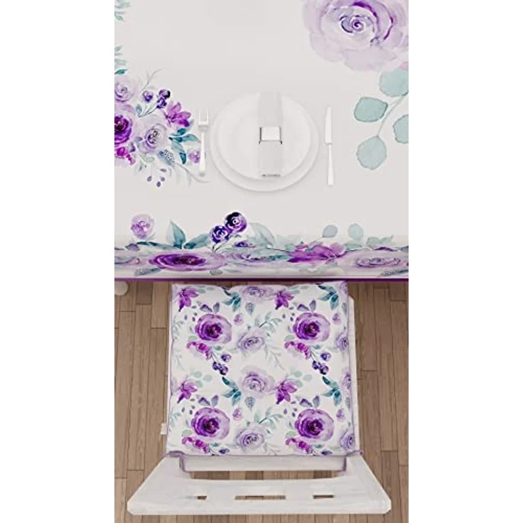 PETTI Artigiani Italiani - Tischdecke, schmutzabweisend, rechteckig, für Küchentisch, Blumenmuster, 02 x 6 Sitzer (140 x 180 cm), 100% Made in Italy – Bild 3