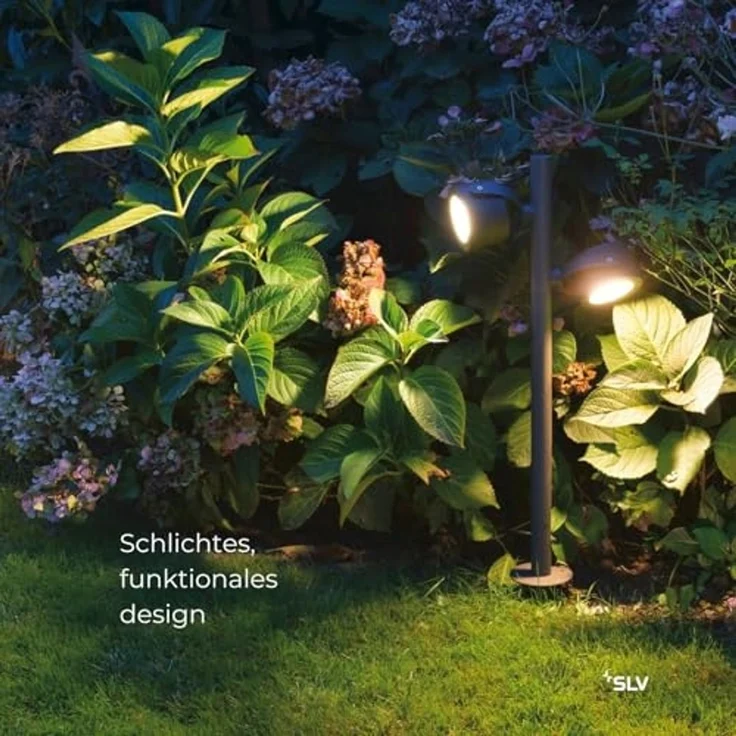 SLV SITRA 360 SL SPIKE, anthrazit, 2xGX53, max. 9W, IP44 - Stand-, Wand- und Deckenleuchten (Outdoor) – Bild 2