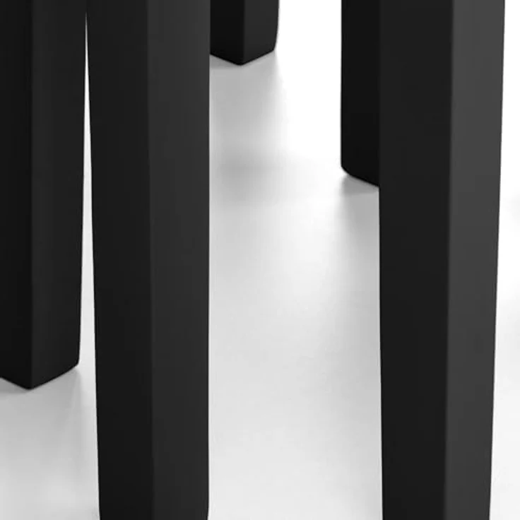 Julian Bowen Cleo Nest of Tables 3er Set, Nesting Oak Beistelltisch für Wohnzimmer, Stapelbarer Beistelltisch für kleine Räume, 46 x 48 x 33 cm - Schwarz & Eichenoptik – Bild 4