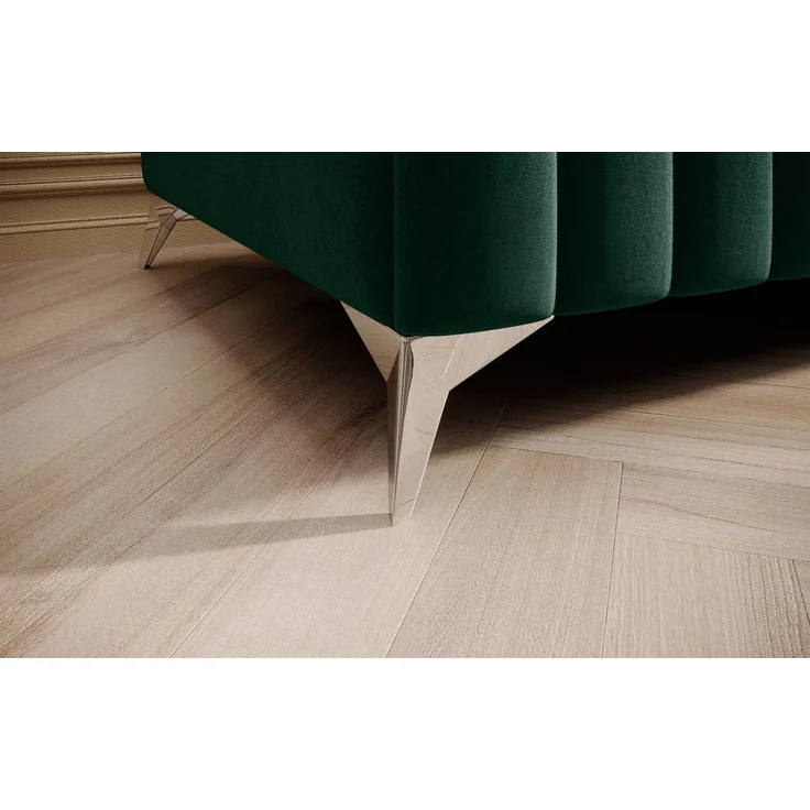 Polsterhocker Designerhocker Hocker ELENI Stoff Monolith Grün – Bild 4