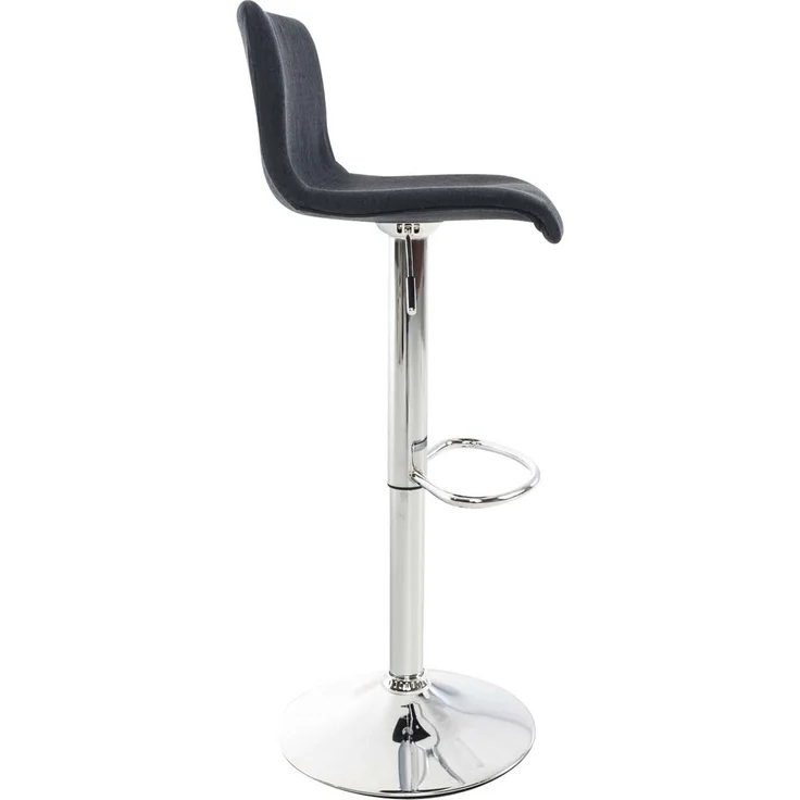 DELUKE® Barhocker BERLIN - Schwarz, Stoff Barhocker mit Lehne Barstuhl Tresenhocker Tresenstuhl Kneipenhocker Kneipenstuhl – Bild 3