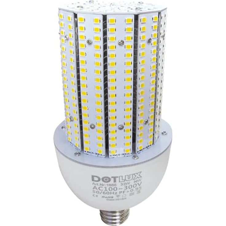 Dotlux LED-Strassenlampe RETROFITprotect E27 28W, 4500K, energieeffiziente Leuchte – Bild 1