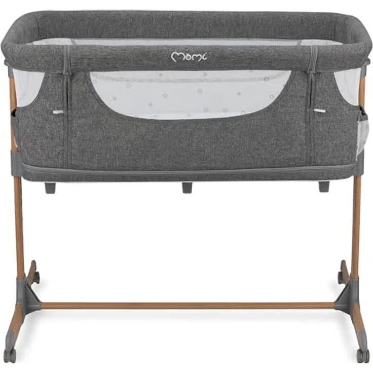 Momi SMARTBED 4-in-1 Kinderbeistellbetten bis 15 kg, Beistellbett für Babys mit Matratze, Höhenverstellbar – Bild 29
