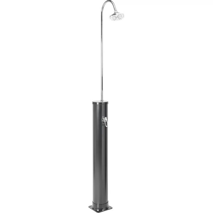 Freistehende solarbetriebene Gartendusche JUANILLO Schwarz
