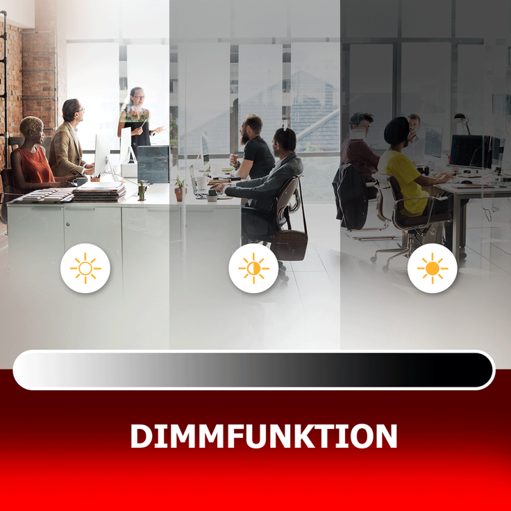 5x LED Panel 62x62 Tageslichtweiß 6000K 36W dimmbar 0-10V Slim Alu PLs3.0 – Bild 4