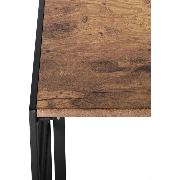 FurnitureR Faltbarer Schreibtisch 100 x 50 x 75 cm – Computertisch mit Metallrahmen & MDF-Holzplatte – Klappbarer Arbeitstisch für Home Office, Gaming & Studium – Industrial Design (Vintage) – Bild 9