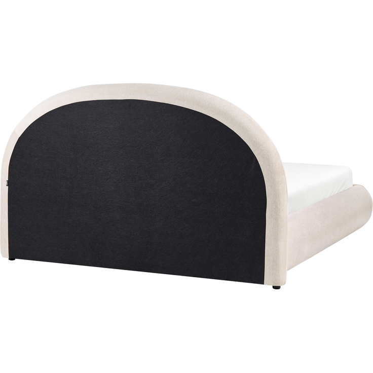 Bett mit Stauraum Stoff GRASSE 160x200 cm Hellbeige – Bild 7