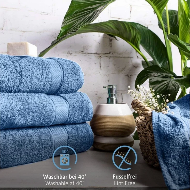 Komfortec Handtuch Set aus 100% Baumwolle, 4 Handtücher 50x100 cm und 4 Badetücher 70x140 cm, Frottee (Packung, 8-St), Duschtücher & Badehandtuch, Weich, Towel, Groß – Bild 2