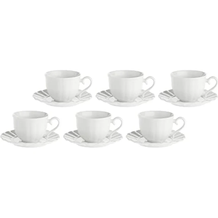 La Porcellana Bianca La Porcellana Bianca 6er Set Teetassen mit Untertasse 220 ml P003600016Z – Bild 4