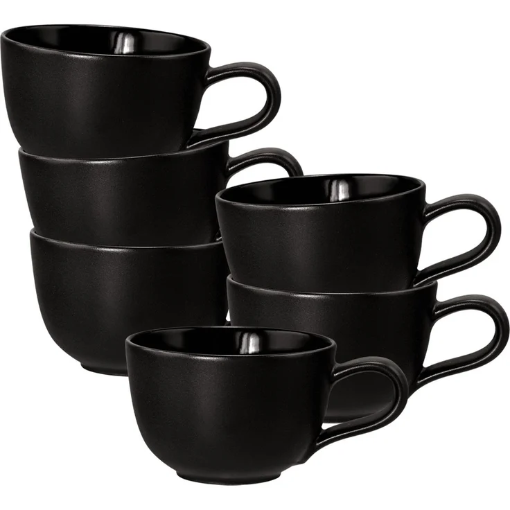 Seltmann Weiden Liberty Velvet Black Espressotasse 100 ml 6er Set – Bild 1