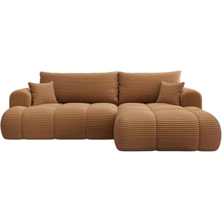 thematys Ecksofa TREVIO 260 x 165 cm, mit Schlaffunktion, mit Bettkasten, Orange (Tilia 56), Ausrichtung rechts – Bild 6