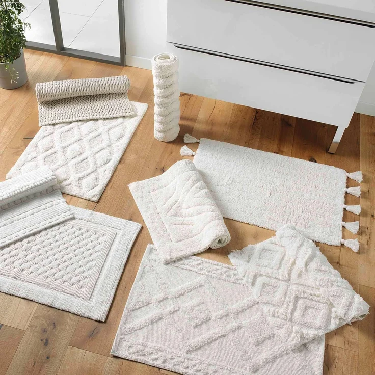 Douceur d'Intérieur Angelis Badematte (50x80 cm), getuftete Jacquard-Baumwolle – Bild 3