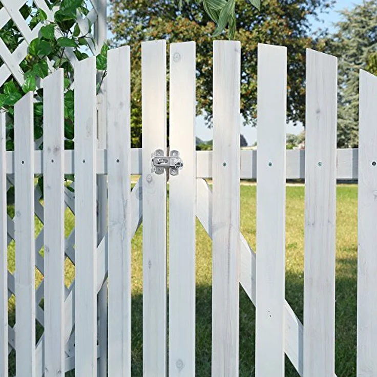 Rosenbogen Weiß Holz Pergola Torbogen Rankhilfe Spalier Rankenbogen Gartentür - Melko – Bild 7