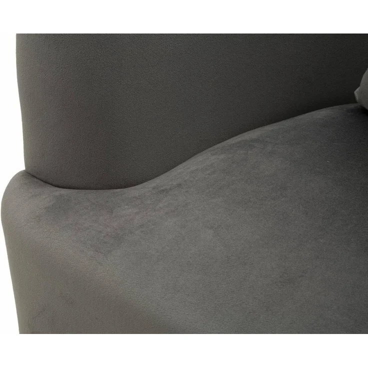 Dmora Madeira Sessel Grau mit Armlehnen, Belastbar bis 150 kg – Bild 7