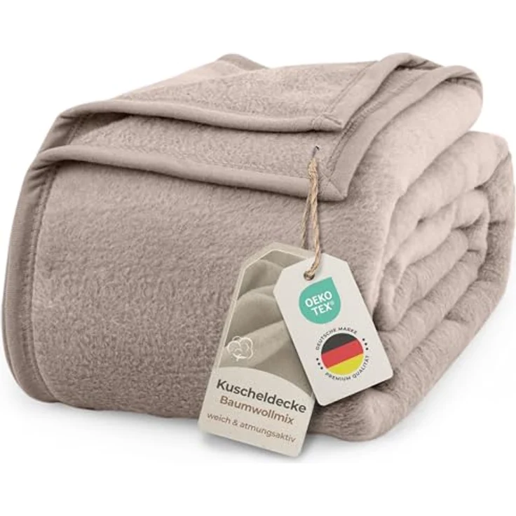 Wohndecke Wohndecke aus Baumwolle - Kuscheldecke, Baumwolldecke -, Laynenburg, Decke als Sofa-decke, Couchdecke, Wolldecke aus Baumwollmix – Bild 2