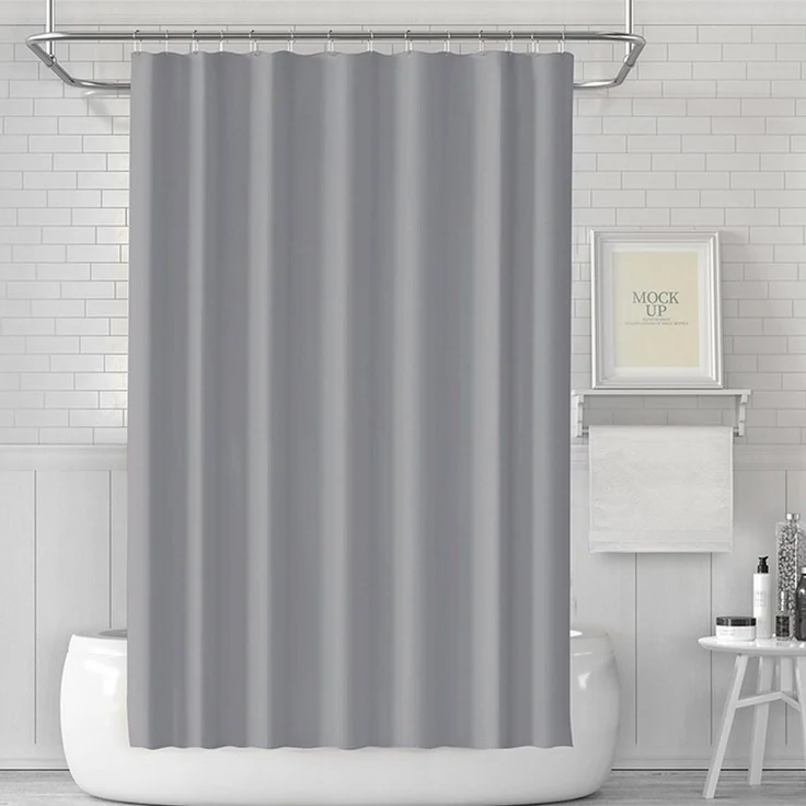 Diwzbyn Duschvorhang Anti-Schimmel Badezimmervorhang, Wasserdicht und Waschbar Breite 180 cm (1-tlg), Perfekt für Badewanne & Dusche – Bild 2