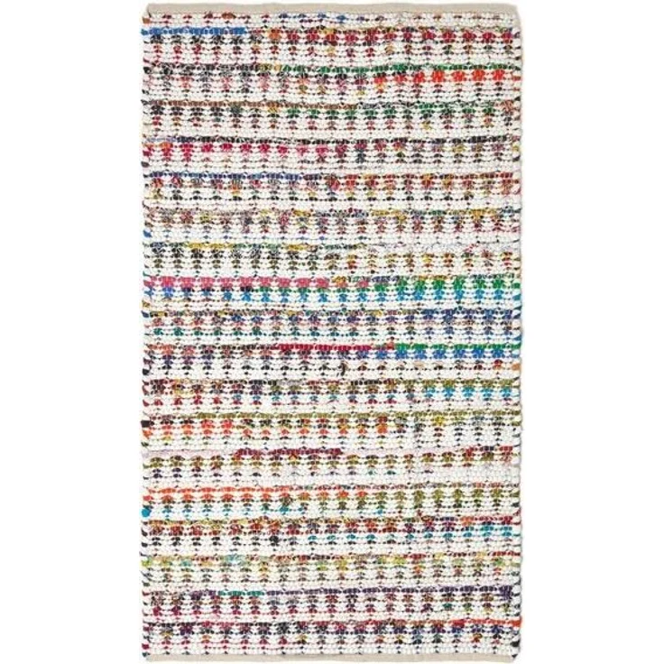 Homescapes Teppich Bunter handgewebter Chindi-Teppich aus Baumwolle, 66 x 200 cm, Höhe: 20 mm – Bild 4