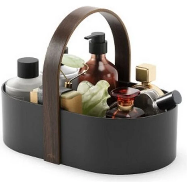 Umbra Make-Up Organizer Bellwood Caddy black/walnut – Bild 1