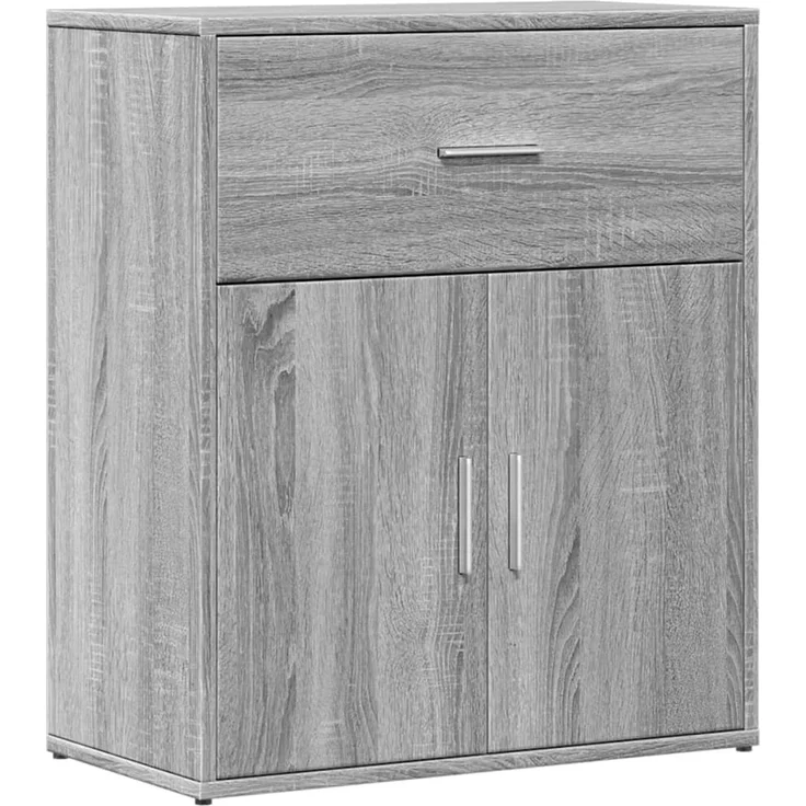 2 Stk. Sideboards, Kommoden Grau Sonoma-Eiche 60x31x70 cm Holzwerkstoff – Bild 4