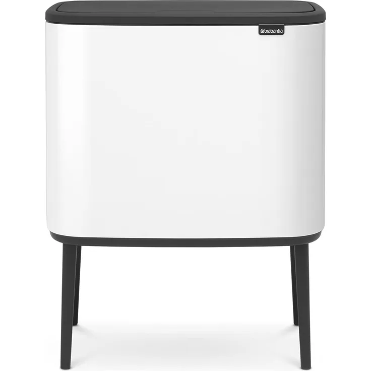 Brabantia Mülleimer Bo Touch Bin weiss, 11 + 23 L Papierkörbe & Mülleimer