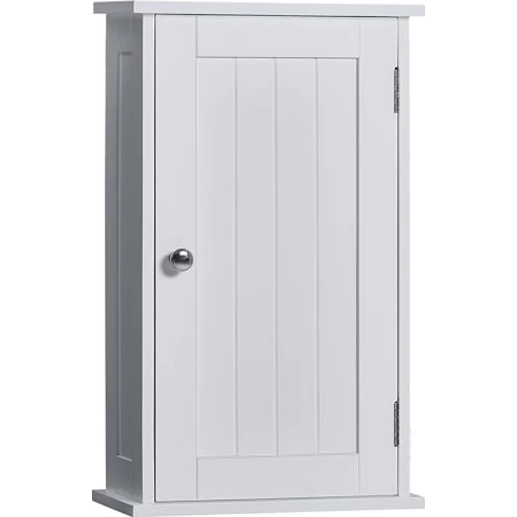 Bath Vida Priano Badezimmerschrank mit 1 Tür, Wandmontage, Aufbewahrungsregal, weiß – Bild 2