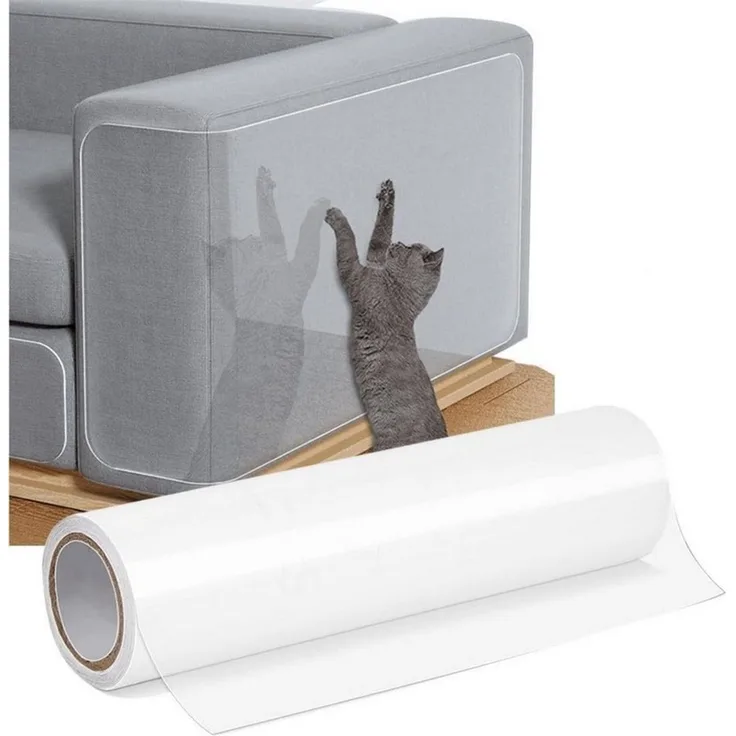 Agger Kratzmatte Sofa Transparent Kratzschutz Pad Möbelschoner von Katzen Hunde