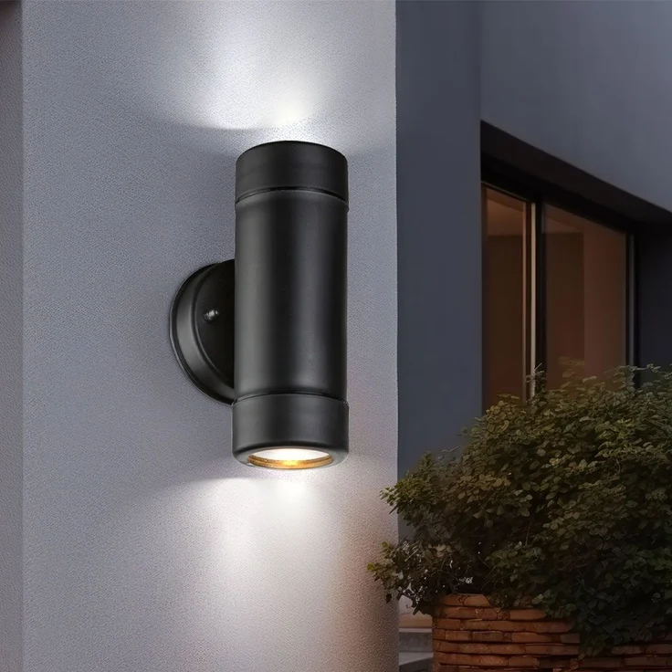 2er Set LED Wandleuchten in Schwarz für den Garten COTOPA – Bild 5