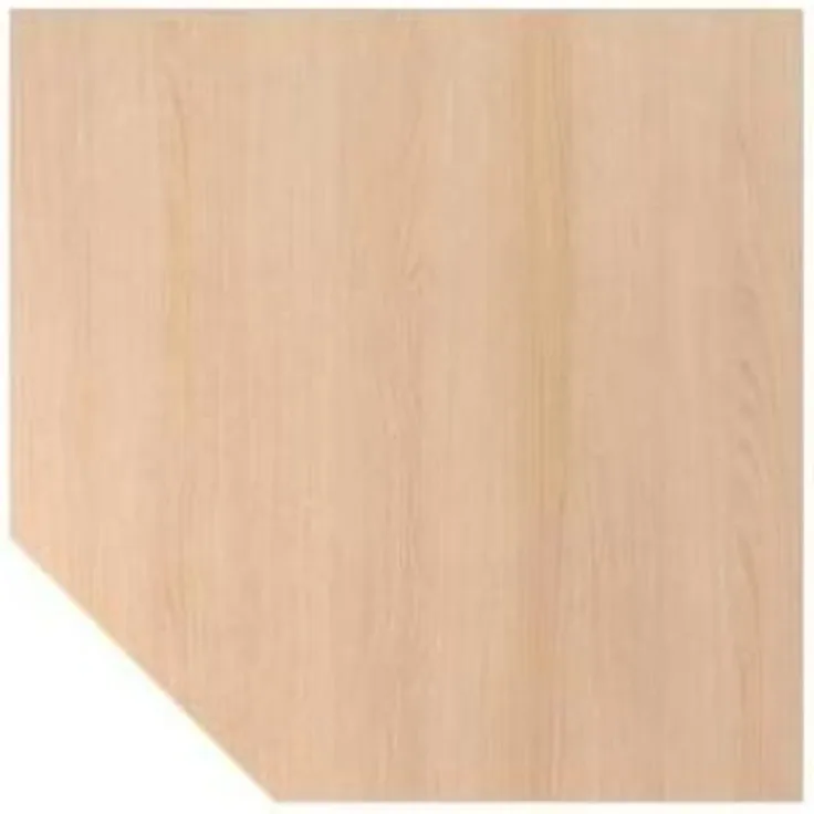 Verkettungsplatte trapezform / Stützfuß Eiche / Graphit