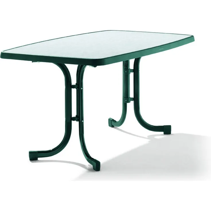 Klapptisch >Boulevard< in Mamor weiß, mecalit®-PRO - 150x72x90cm (BxHxT)