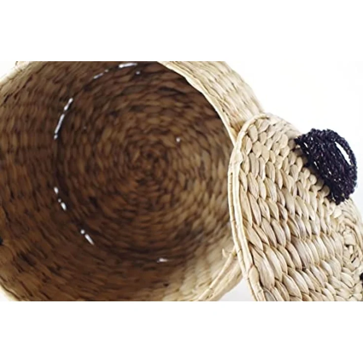 Kobolo Aufbewahrungskorb Wäschebehälter BÄR - Wasserhyazinthe - 42x47 cm – Bild 4