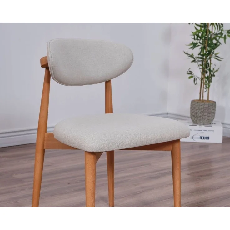 Skye Decor 'Bohem - Oak, Beige' Stuhlset (2-teilig), Eiche / Beige, 44 x 81 x 50 cm – Bild 3