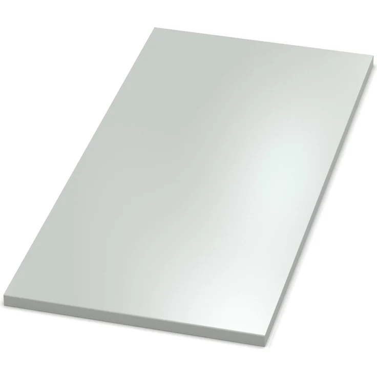 AUPROTEC Tischplatte 19mm grau 80x70 cm I Spanplatte mit 1mm ABS Kante & PU-Verleimung I melaminharzbeschichtet I elegant & wasserabweisend