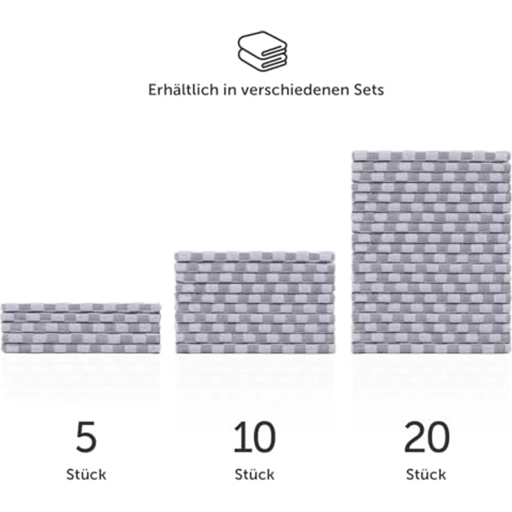 Blumtal Geschirrtuch Premium Geschirrhandtücher in 50 x 70 cm, (Set, 10-tlg, 5, 10 oder 20 Geschirrtücher), 100% Baumwolle, Oeko-TEX® Zertifiziert – Bild 7