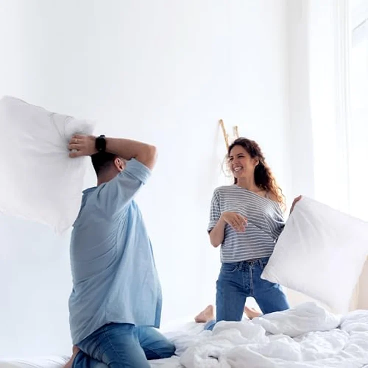 Utopia Bedding 2er Set Kissenfüllung 65x65 cm, Innenkissen Füllkissen Kopfkissen Sofakissen (Weiß) – Bild 6