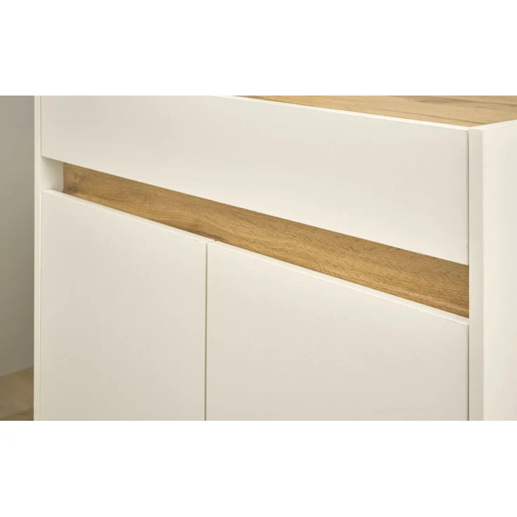 Büromöbel Set Center in weiß und Eiche Wotan 290 cm – Bild 6