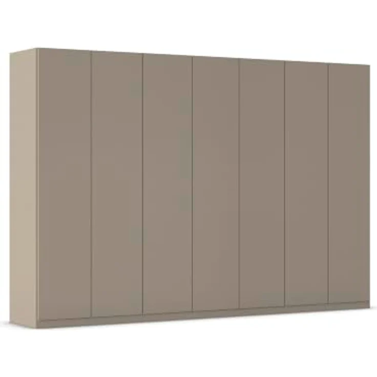 Rauch Möbel LUNIK, Kleiderschrank, Farbe Fango, Breite 315 cm | Schrank mit patentiertem Schnellmontagesystem, 7-türig, Push-to-open-Funktion, Zubehör Basic, für Schlafzimmer, Ankleide – Bild 1