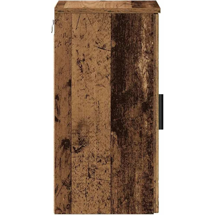 vidaXL Badezimmerschrank Wandmontiert Altholz 30 x 31,5 x 61 cm 883352 – Bild 6