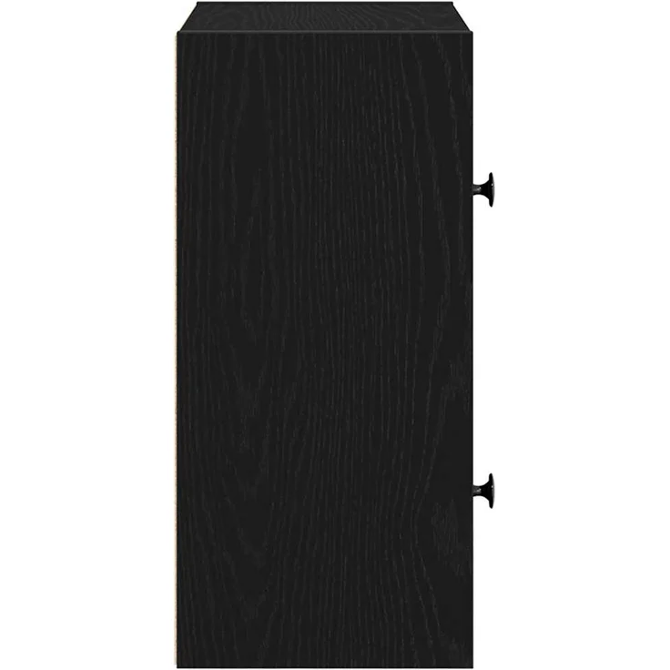 vidaXL Bücherregal, Holzwerkstoff Schwarz Eichen-Optik, 40 x 24 x 52 cm – Bild 5