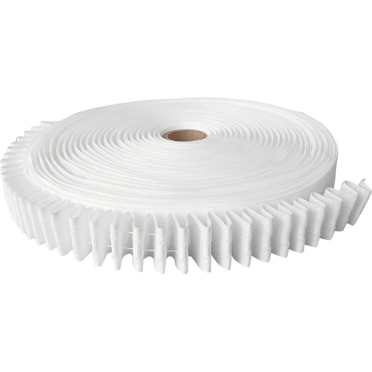 Bestgoodies Kräuselband für Gardinen zum Aufnähen (5m bis 50m), Gardinen, Vorhänge, Gardinenstoff, 100% Polyester, EU Herstellung, verschiedene Ausführungen