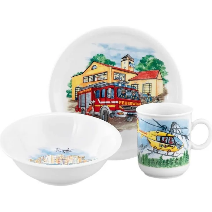 Seltmann Weiden Compact Kindergeschirr Set 3-teilig - Blaulicht