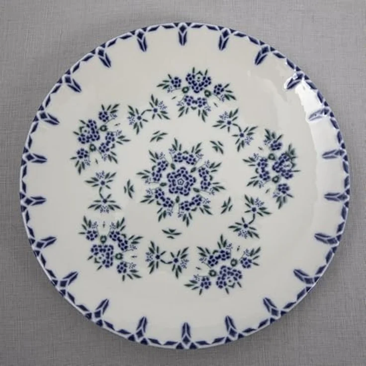 Tafelservice (24-teilig), 'GBSATN24Y4R1654', Weiß, Blau – Bild 4