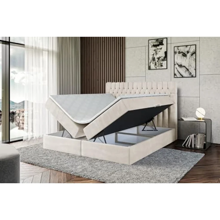 ALTDECOR Boxbett SERENE (Multipocket-Matratze H4, H3 Matratze Bonellfederung, Topper, Kopfteil) – Bild 8