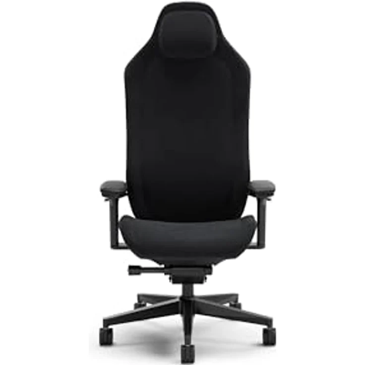 Fractal Design Refine Alcantara Dark Gaming Chair - Ergonomic Office Desk Chair with 4D Adjustable Armrests, High-Back Support, Lumbar Cushion, and Premium Fabric – Bild 2