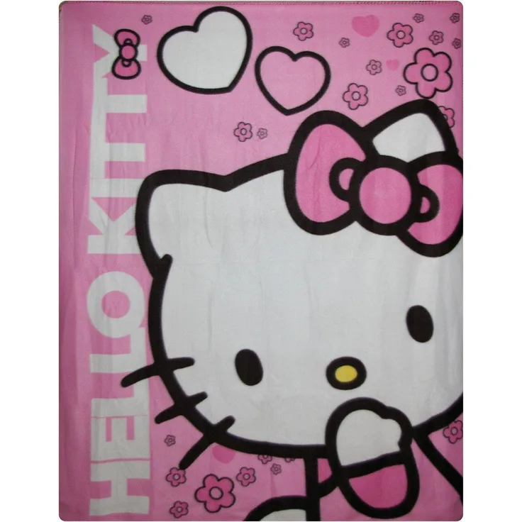 HiTS4KiDS Autokuscheldecke Hello Kitty bedruckt