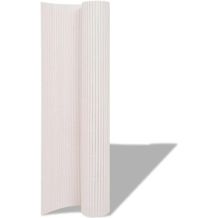 vidaXL Gartenzaun Weiß 150 x 300 cm PVC 43632 – Bild 5