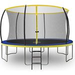 Zero Gravity Outdoor Trampolin Ø 427cm, TÜV geprüft, inkl. Leiter, sturmsicher in 5 Minuten, mit Sicherheitsnetz und Aufbauvideo