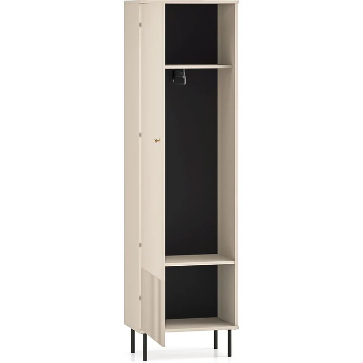 Selsey “Caletto’ Garderobenschrank eintürig, beige, ca. 190 x 55 x 34 cm – Bild 4