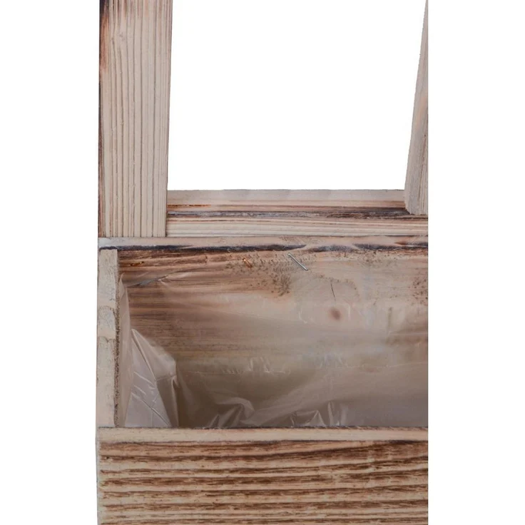 UNUS HOME Blumenkasten Deko Holzfenster mit Pflanzbank 2er Set – Bild 4