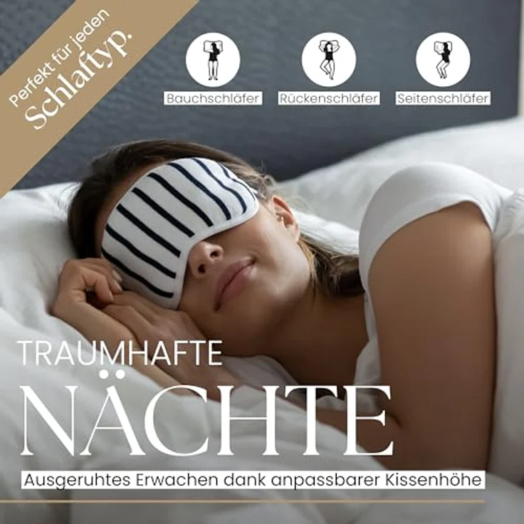 Gentle North Microfaserkissen Kopfkissen in Hotelqualität - Einzeln oder im 2er Set - 60° Waschbar, Füllung: Polyester, Rückenschläfer, Seitenschläfer, Bauchschläfer, Comfort, Reißverschluss für Füllung - Made in EU - allergikerfreundlich – Bild 4